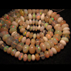AA - 14 inches Ethiopian Opal high quality smooth polished rondell beads amazing beautifull flashy fire all around in the stone -size 6 - 2 mm